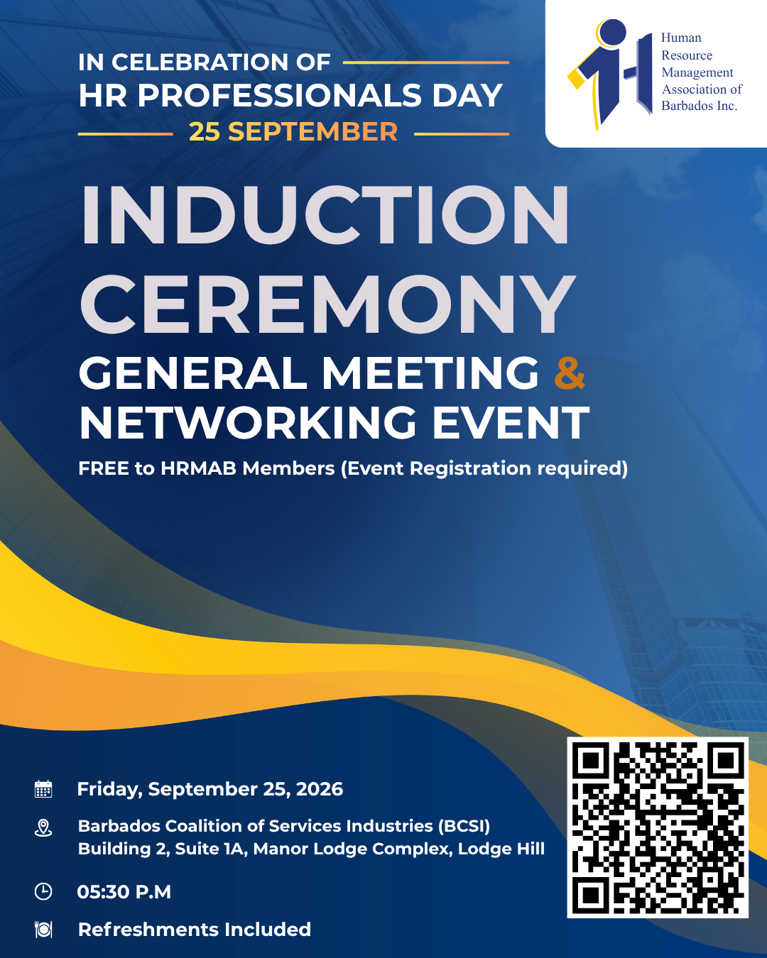 General Meeting & Induction Ceremony flyer